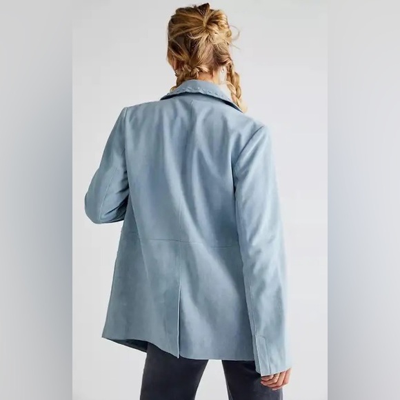 NWOT Free people Hide tide suede leather jacket